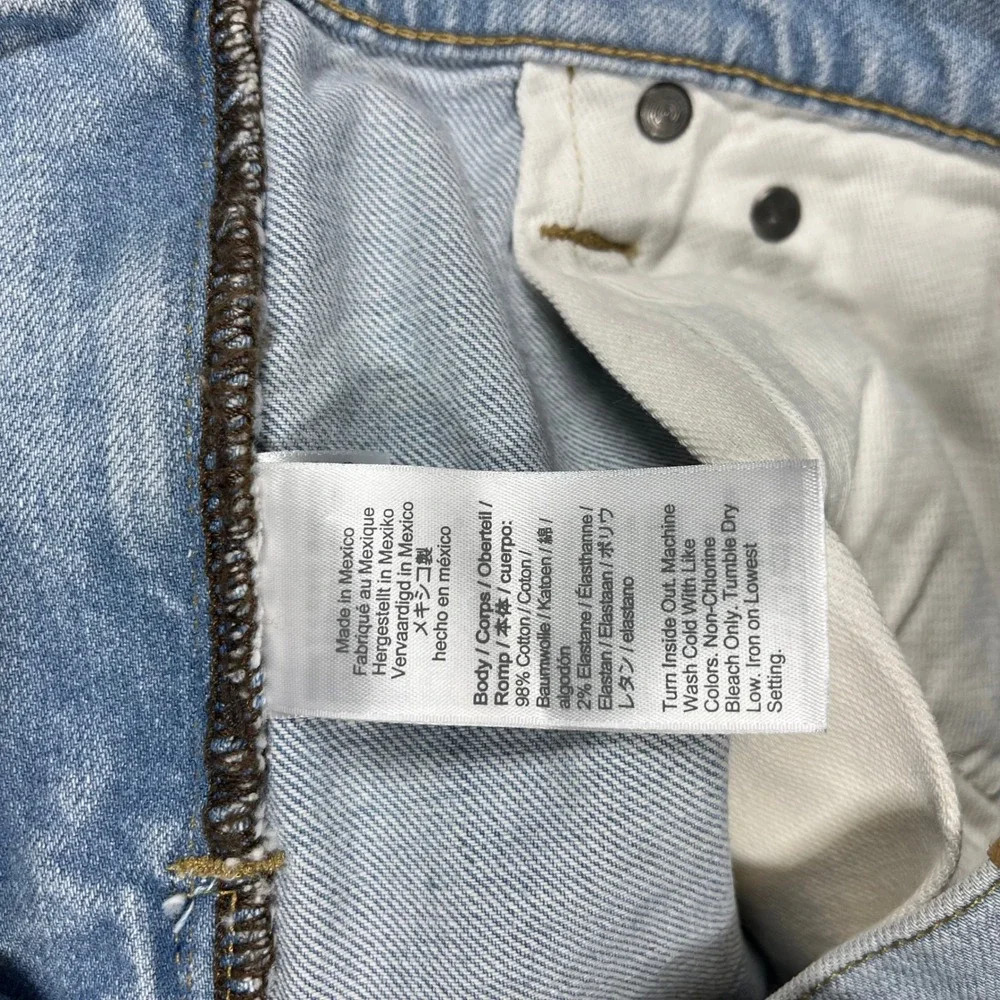 J.Crew 484 Slim Fit Stretch Denim Jeans Light Wash Blue Mens 32x32 BO849